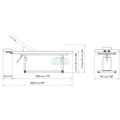 Кушетка массажная "EIKOS"