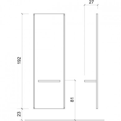 Зеркало парикмахерское "LUCE"