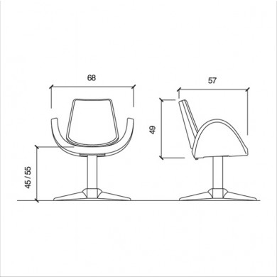 Кресло парикмахерское "Alipes Black P"