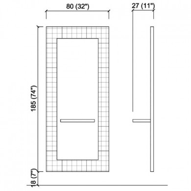 Зеркало парикмахерское "Matelass&eacute;"